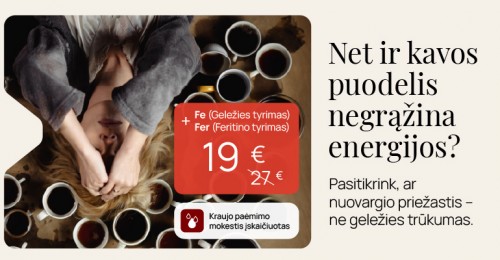 Tyrimų rinkinys feritinas + geležis